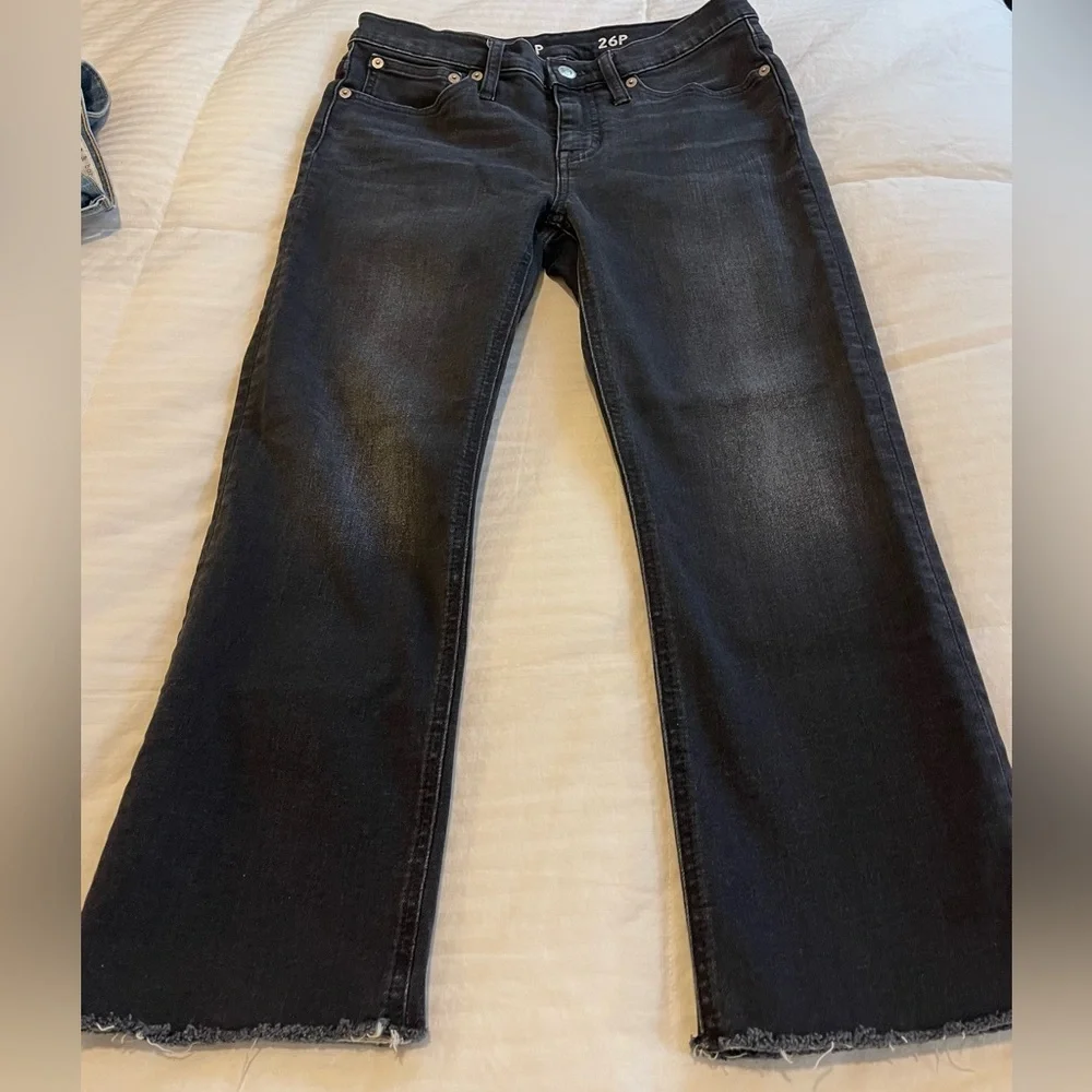 J.Crew Women's Black Demi Crop Boot Jeans 26P - Picture 9 of 9
